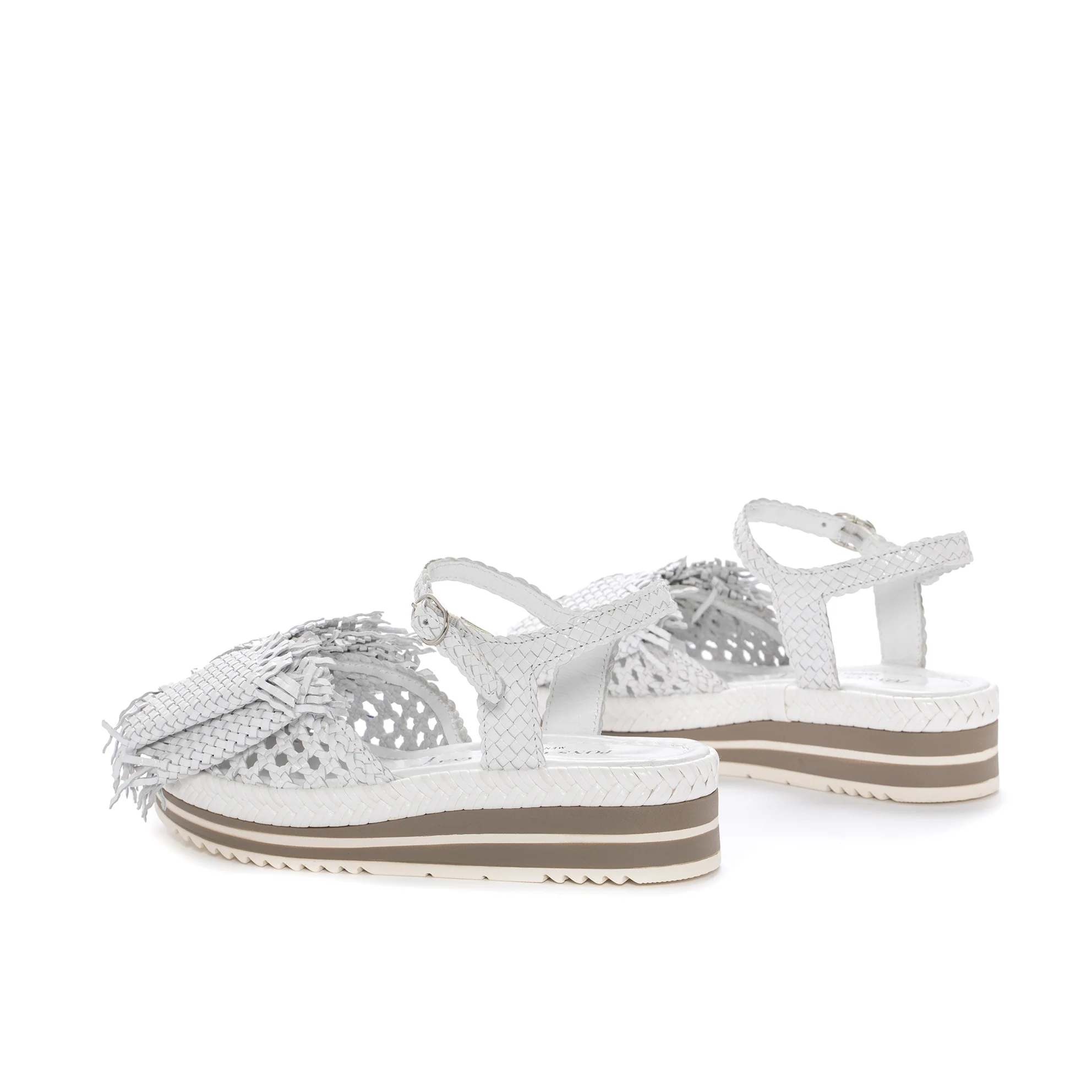 SANDALIA PLATAFORMA MILAN LAZO BLANCO - Image 3