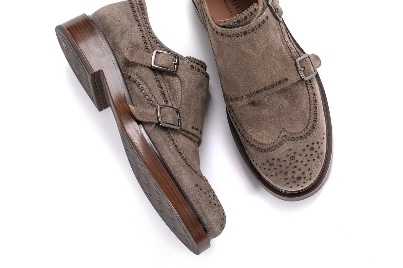 ZAPATO PLANO SELINE VELOUR TOPO - Image 2