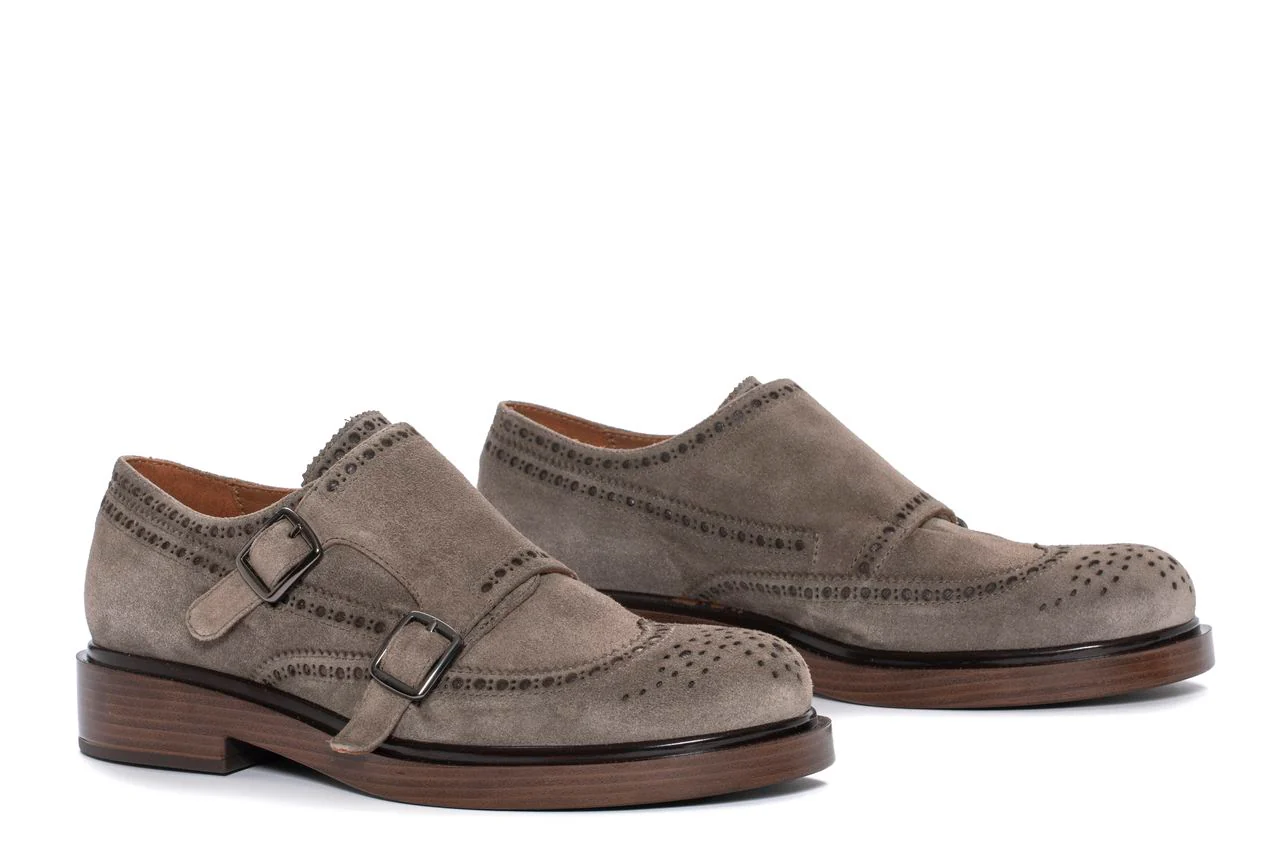 ZAPATO PLANO SELINE VELOUR TOPO - Image 3