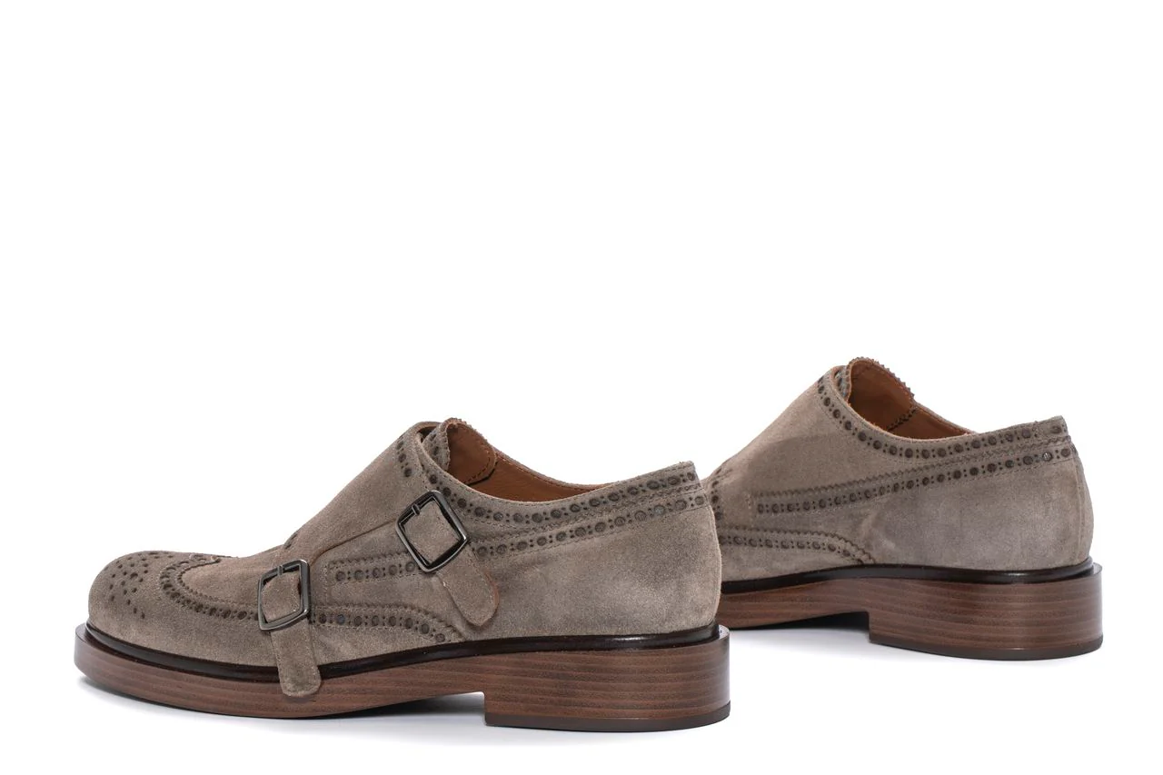 ZAPATO PLANO SELINE VELOUR TOPO - Image 4