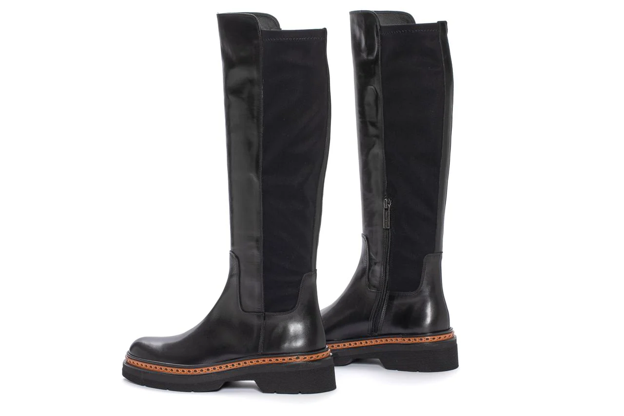 BOTA PLATAFORMA YANNY BABY CALF NEGRO - Image 4