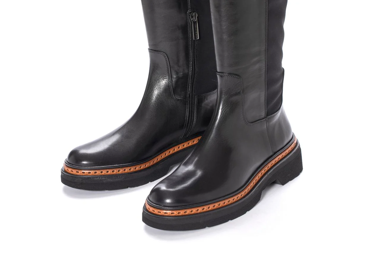 BOTA PLATAFORMA YANNY BABY CALF NEGRO - Image 5