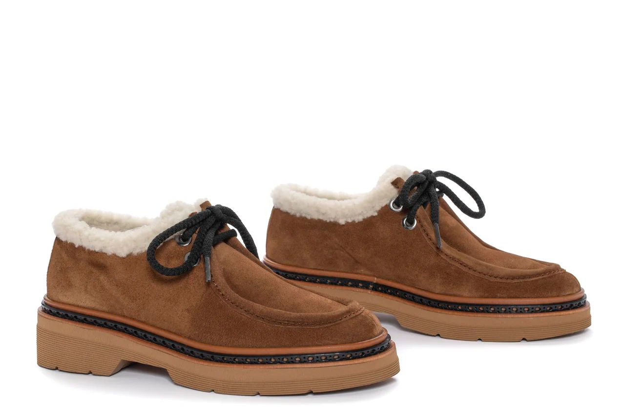 BLUCHER PLATAFORMA YANNY VELOUR TOFFE - Image 3