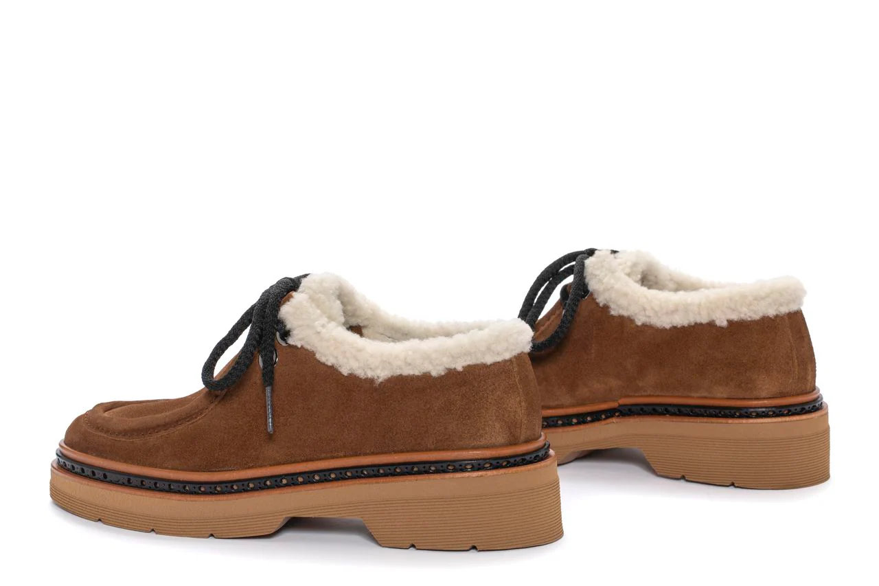 BLUCHER PLATAFORMA YANNY VELOUR TOFFE - Image 5