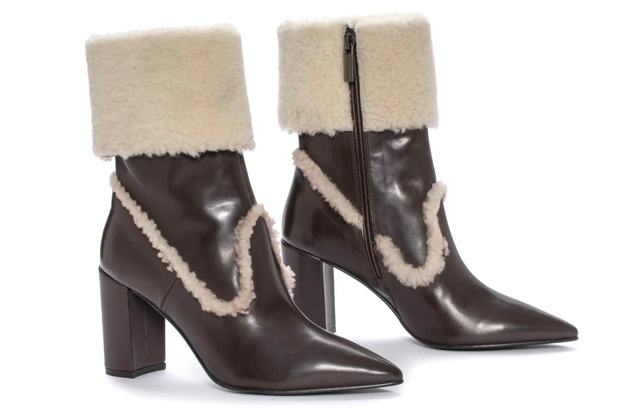 BOTIN TACON APRIL BABY CALF EXPRESS + MOUTON BEIGE - Image 3