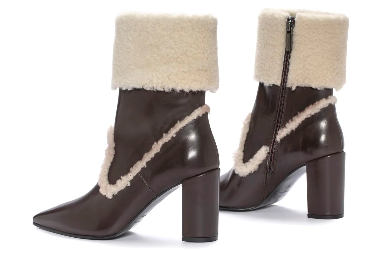 BOTIN TACON APRIL BABY CALF EXPRESS + MOUTON BEIGE - Image 5