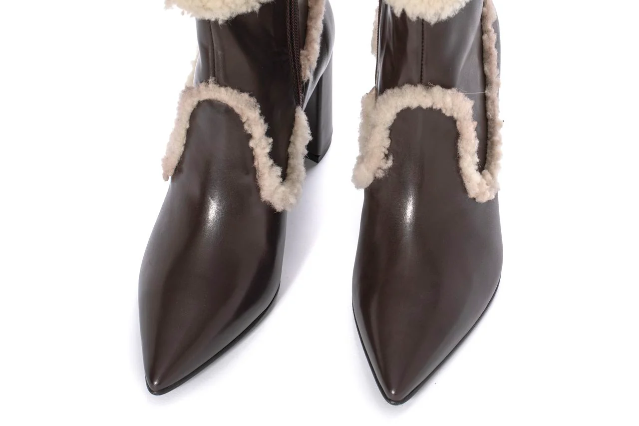 BOTIN TACON APRIL BABY CALF EXPRESS + MOUTON BEIGE - Image 6