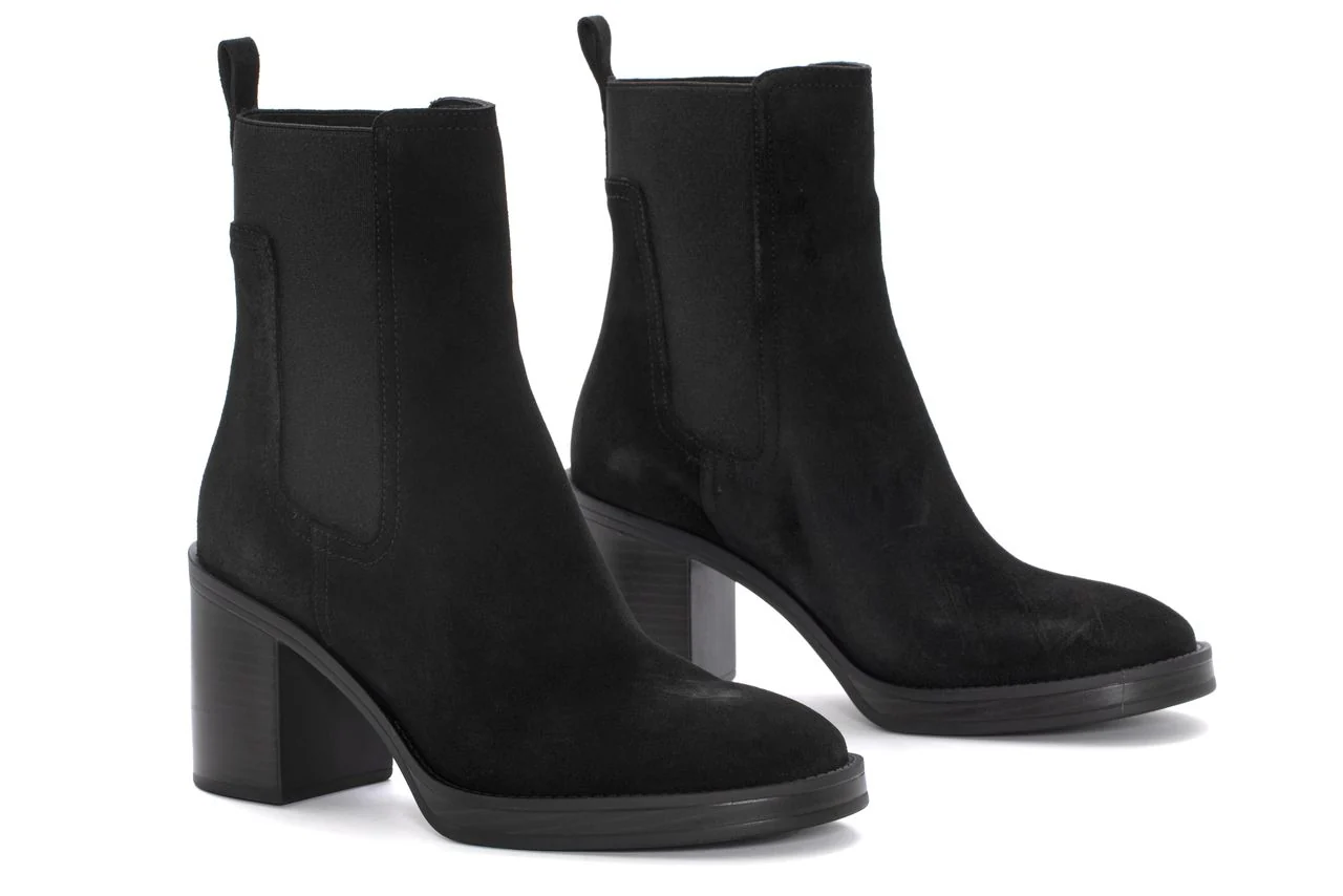 BOTIN TACON MABEL VELOUR NEGRO - Image 2