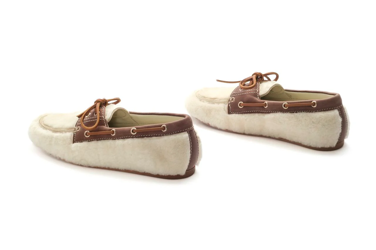 MOCASIN NAUTICO LINA MOUTON BEIGE+MAKETE TOFFE - Image 3