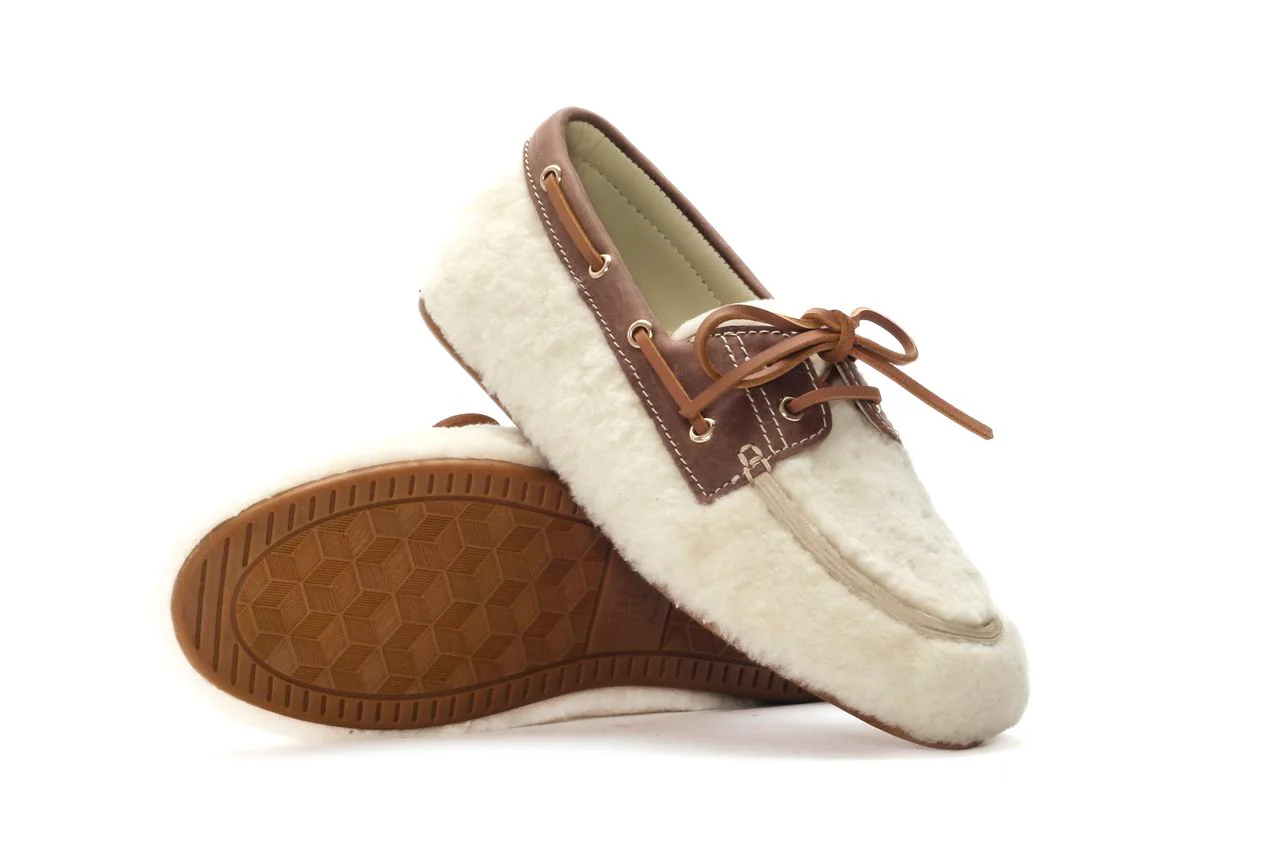 MOCASIN NAUTICO LINA MOUTON BEIGE+MAKETE TOFFE - Image 5