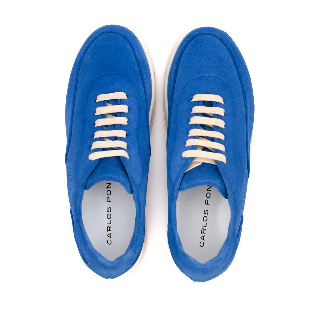 SNEAKER AMBER VELOUR BLUE - Image 4