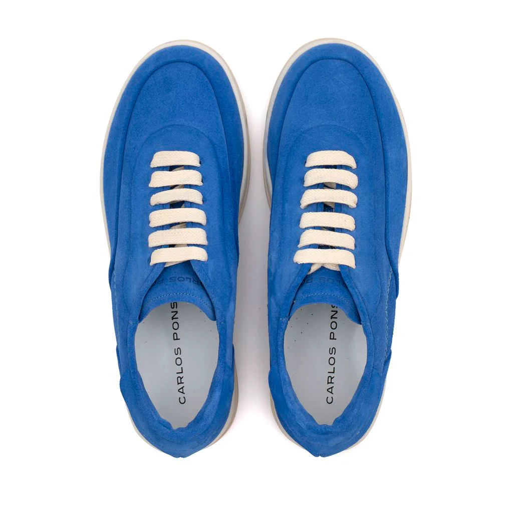 SNEAKER AMBER VELOUR BLUE - Image 4