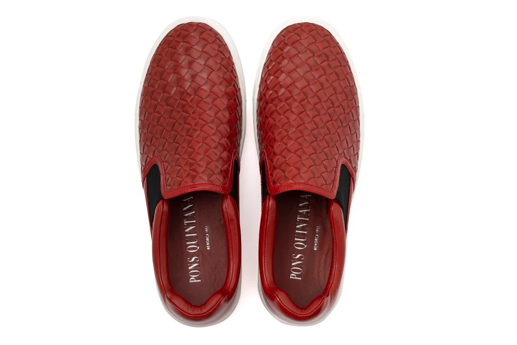 ZAPATO DEPORTIVO M001 TRENZADO ROJO - Image 4