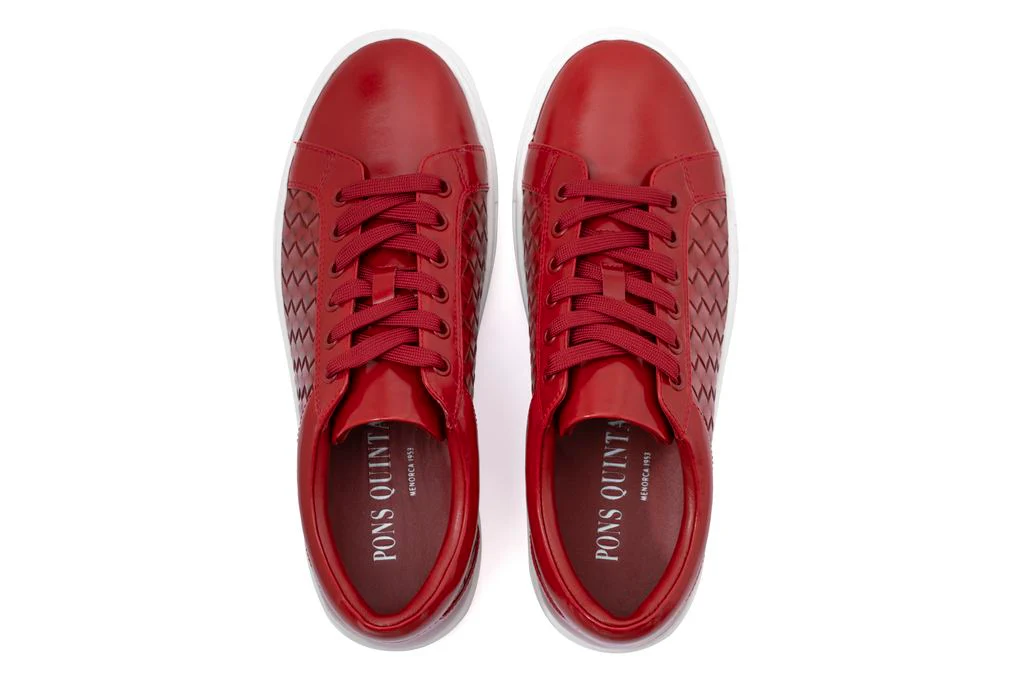 ZAPATO DEPORTIVO M002 TRENZADO ROJO - Image 4