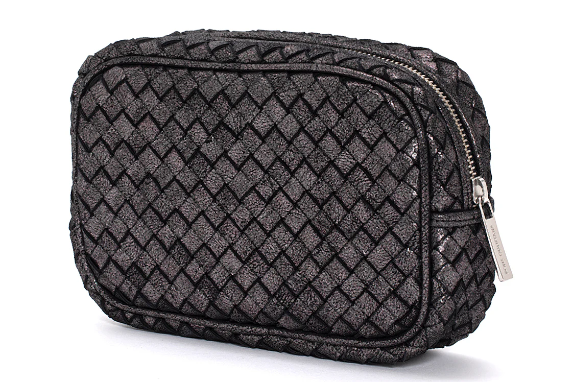 BOLSO DE MANO TRENZADO NAPA NEGRO - Image 2