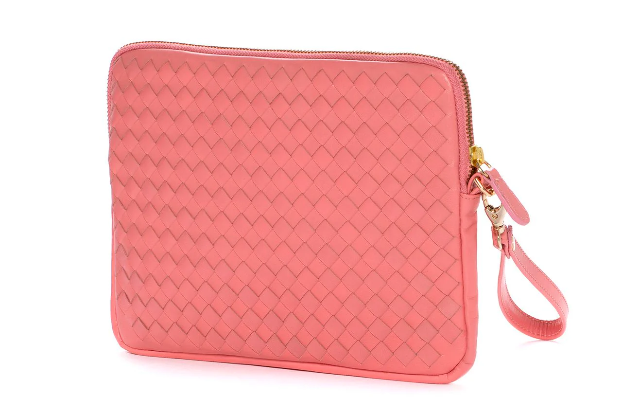 BOLSO DE MANO V162 TRENZADO WET PINK - Image 2
