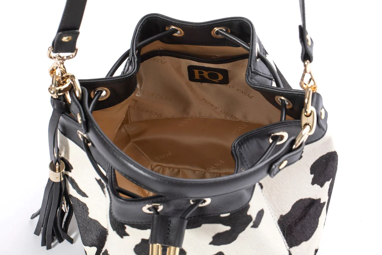 BOLSO DE MANO V171 MUCCA NEGRO - Image 3