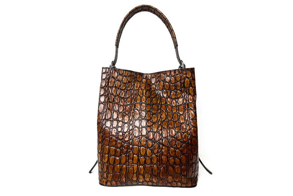 BOLSO DE MANO V182 COCCO CUERO - Image 2