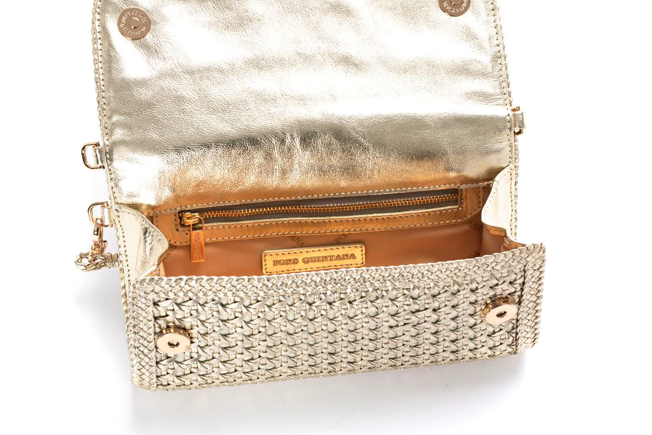 BOLSO DE MANO MINI V202 METAL PLATINO - Image 3