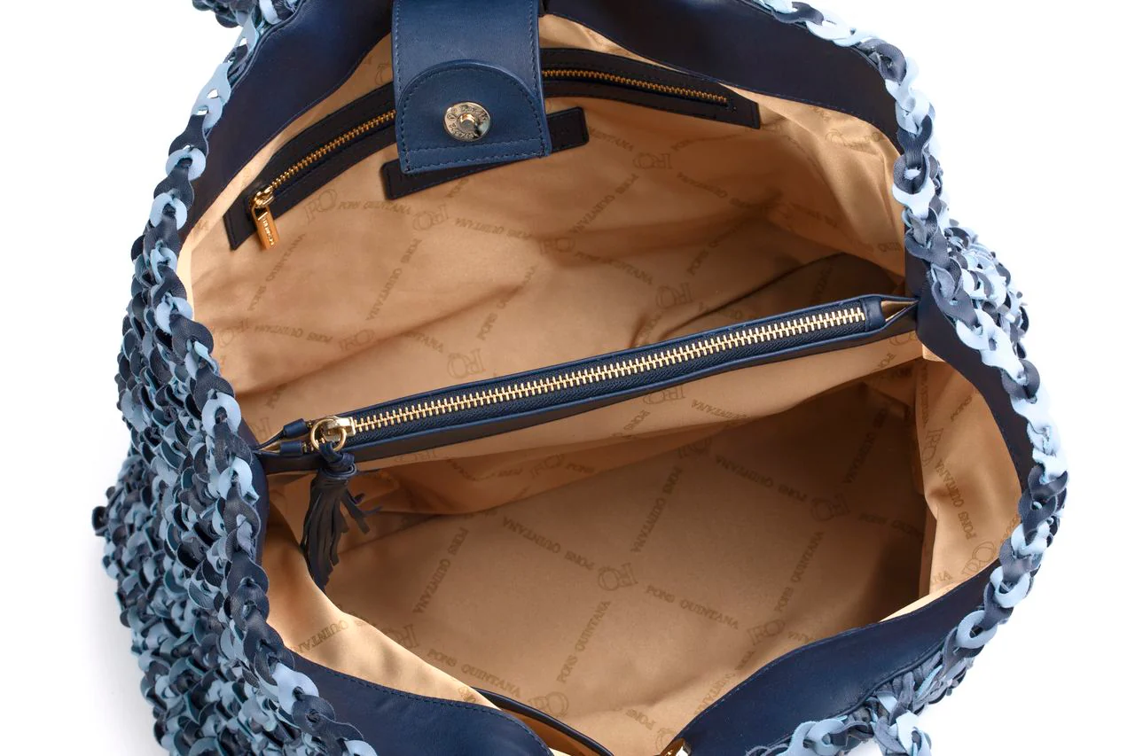 BOLSO DE HOMBRO V253 NAPA AZULON+AQUA - Image 3