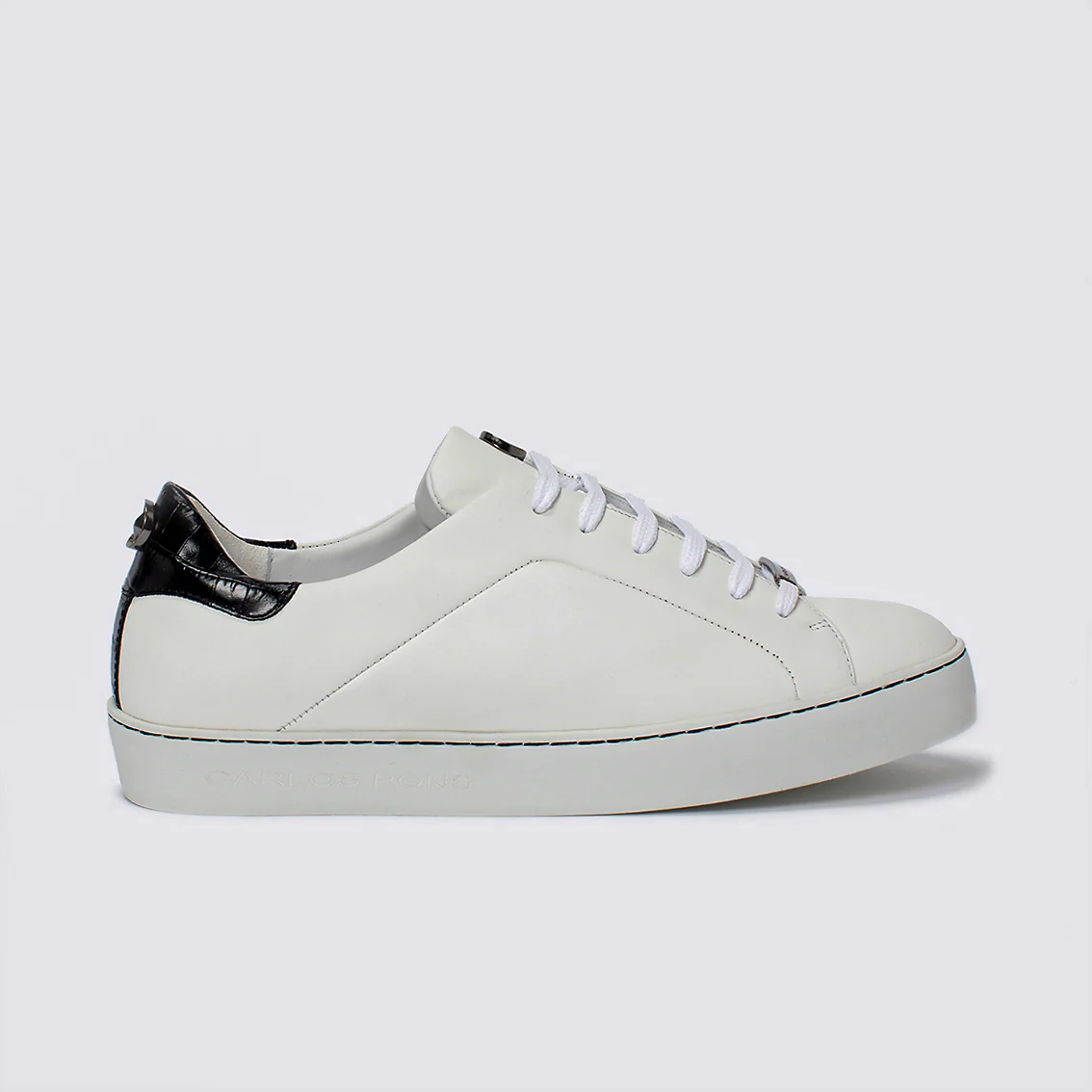 SNEAKER JADE NAPA BLANCO + COCCO NEGRO - Image 2
