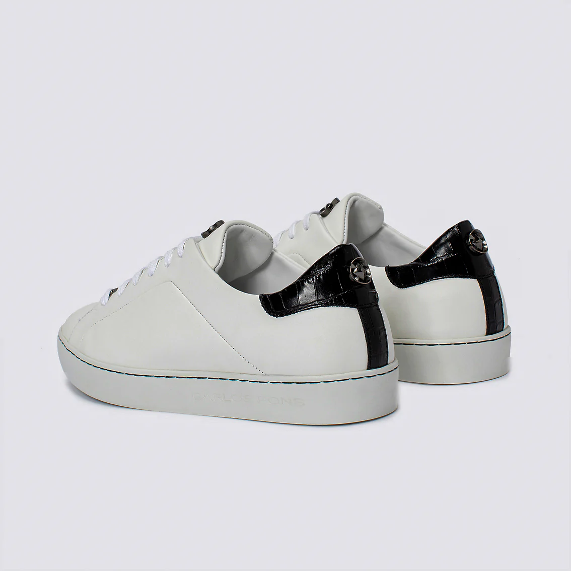 SNEAKER JADE NAPA BLANCO + COCCO NEGRO - Image 4