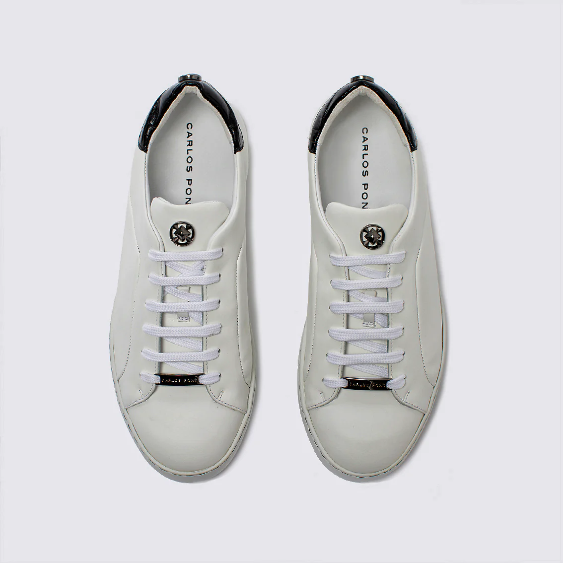 SNEAKER JADE NAPA BLANCO + COCCO NEGRO - Image 6