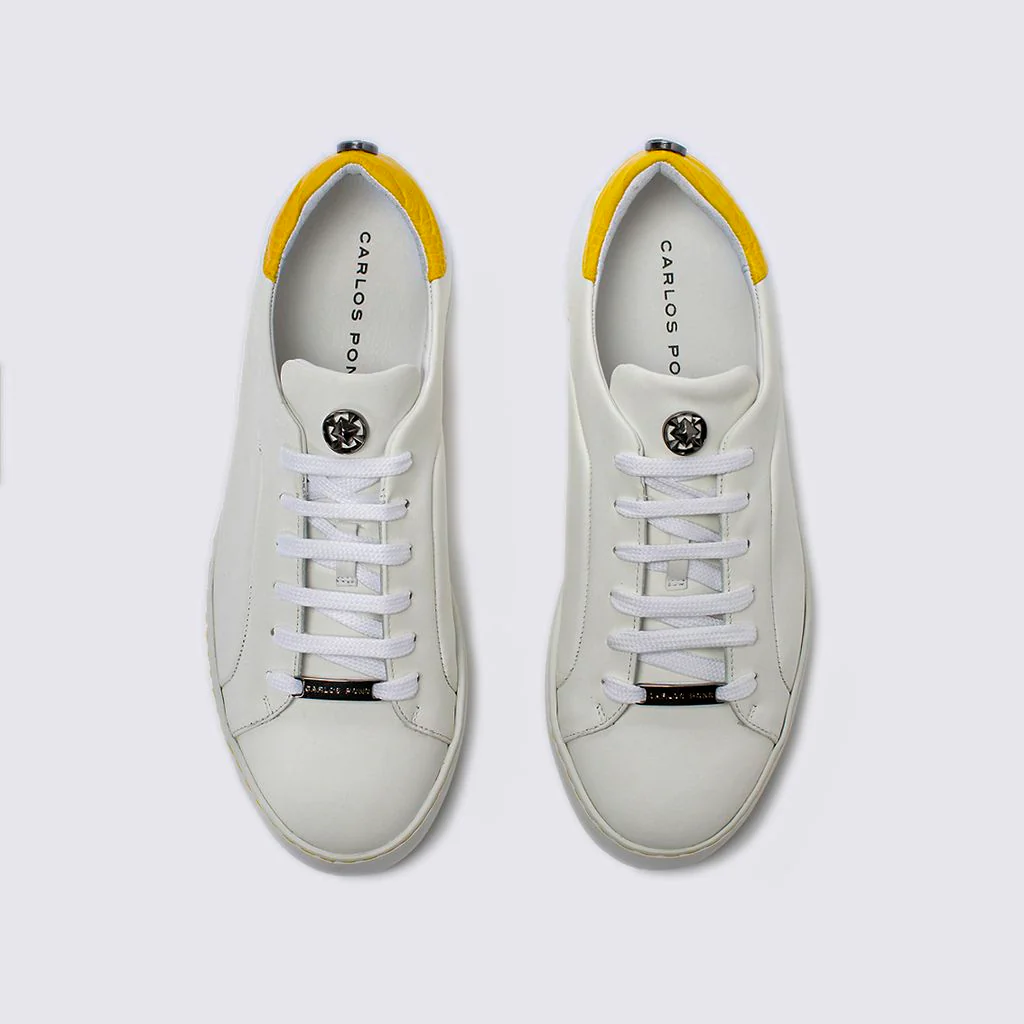 SNEAKER JADE NAPA BLANCO + COCCO AMARILLO - Image 6