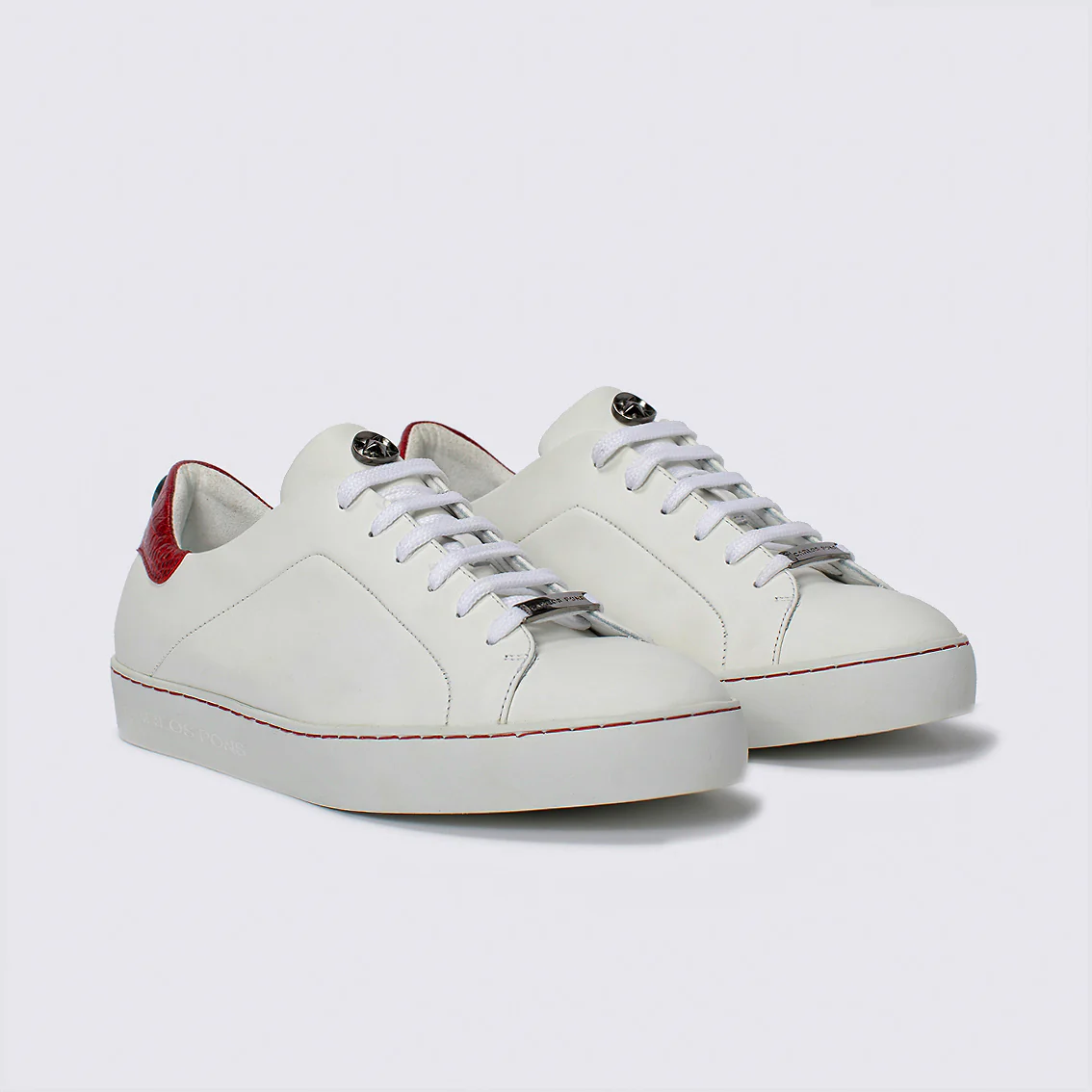 SNEAKER JADE NAPA BLANCO + COCCO CHILI - Image 3