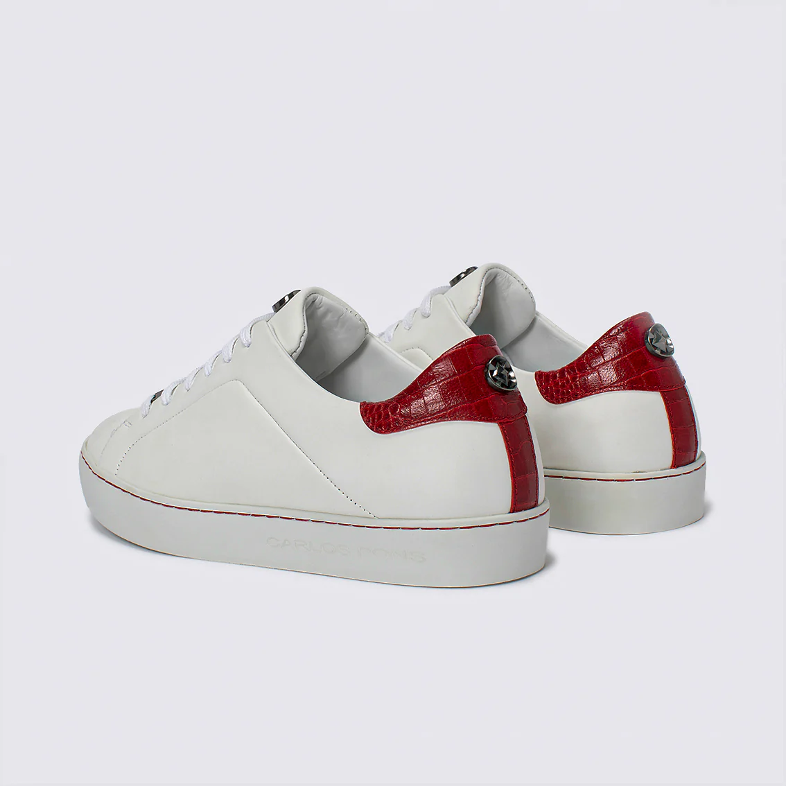 SNEAKER JADE NAPA BLANCO + COCCO CHILI - Image 4