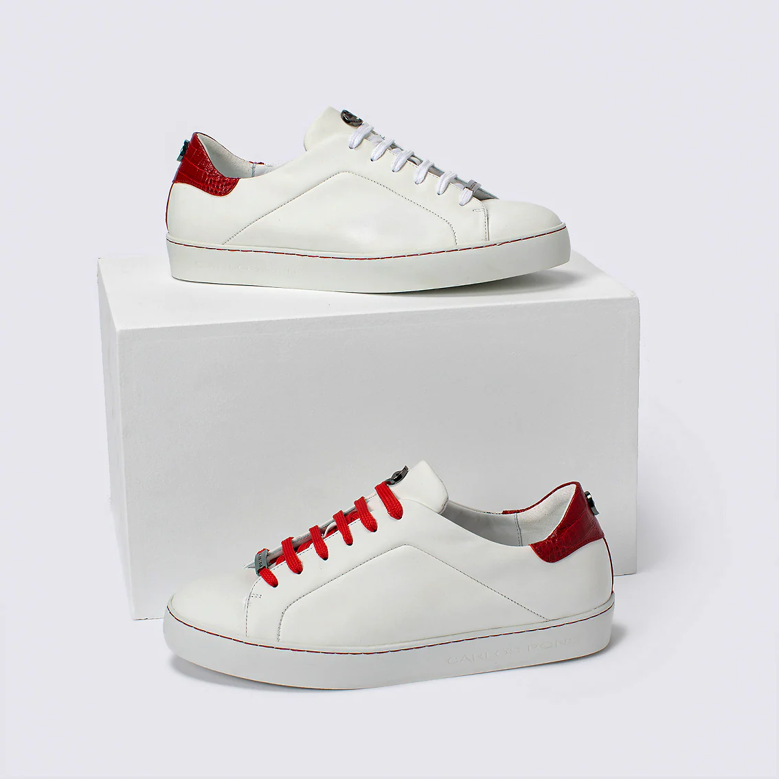 SNEAKER JADE NAPA BLANCO + COCCO CHILI - Image 6