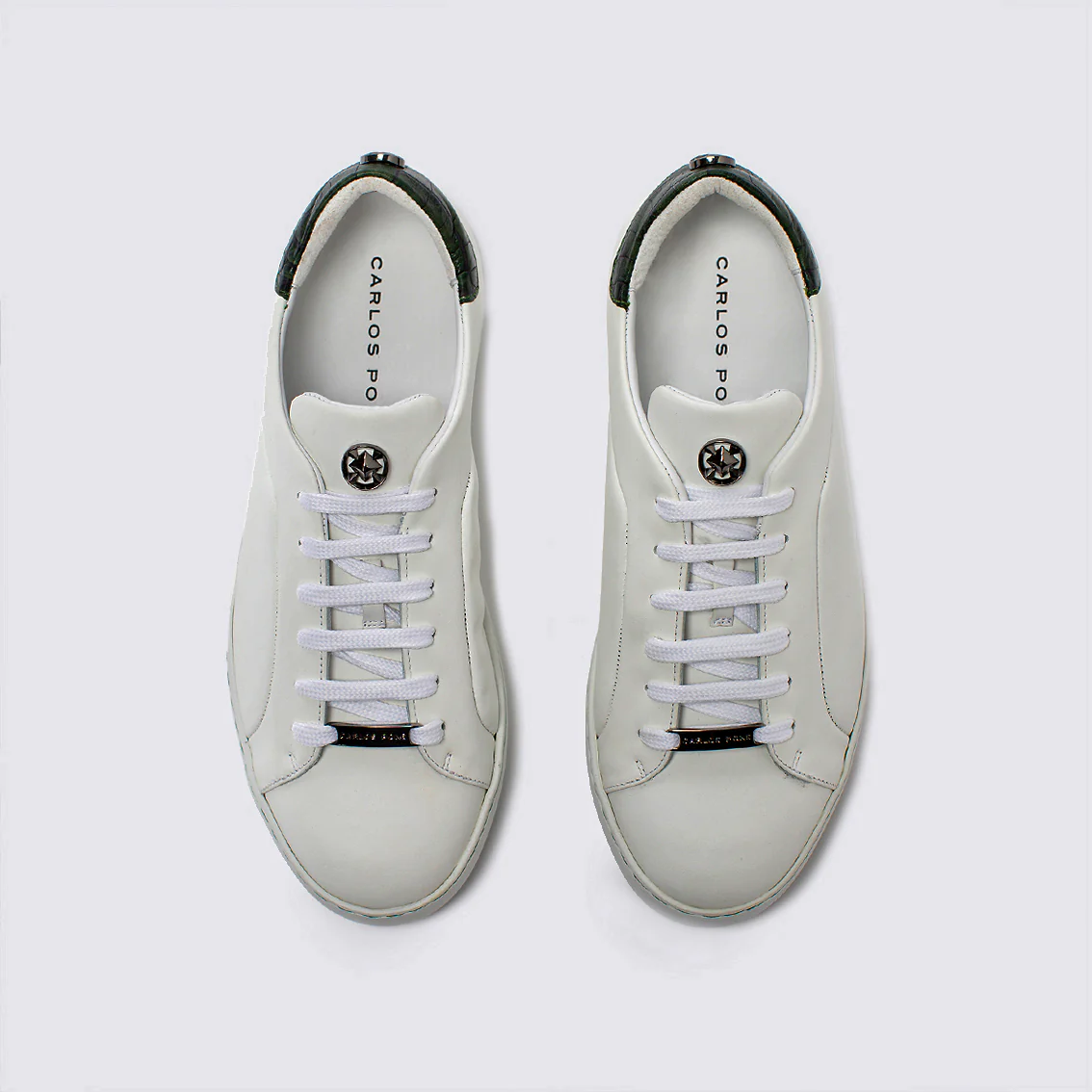 SNEAKER JADE NAPA BLANCO + COCCO MILITAR - Image 5