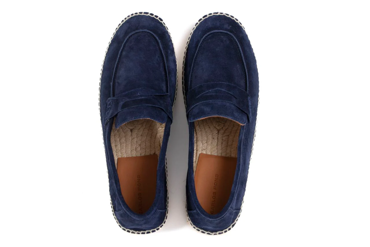 ALPARGATA JASPE VELOUR MARINO - Image 4