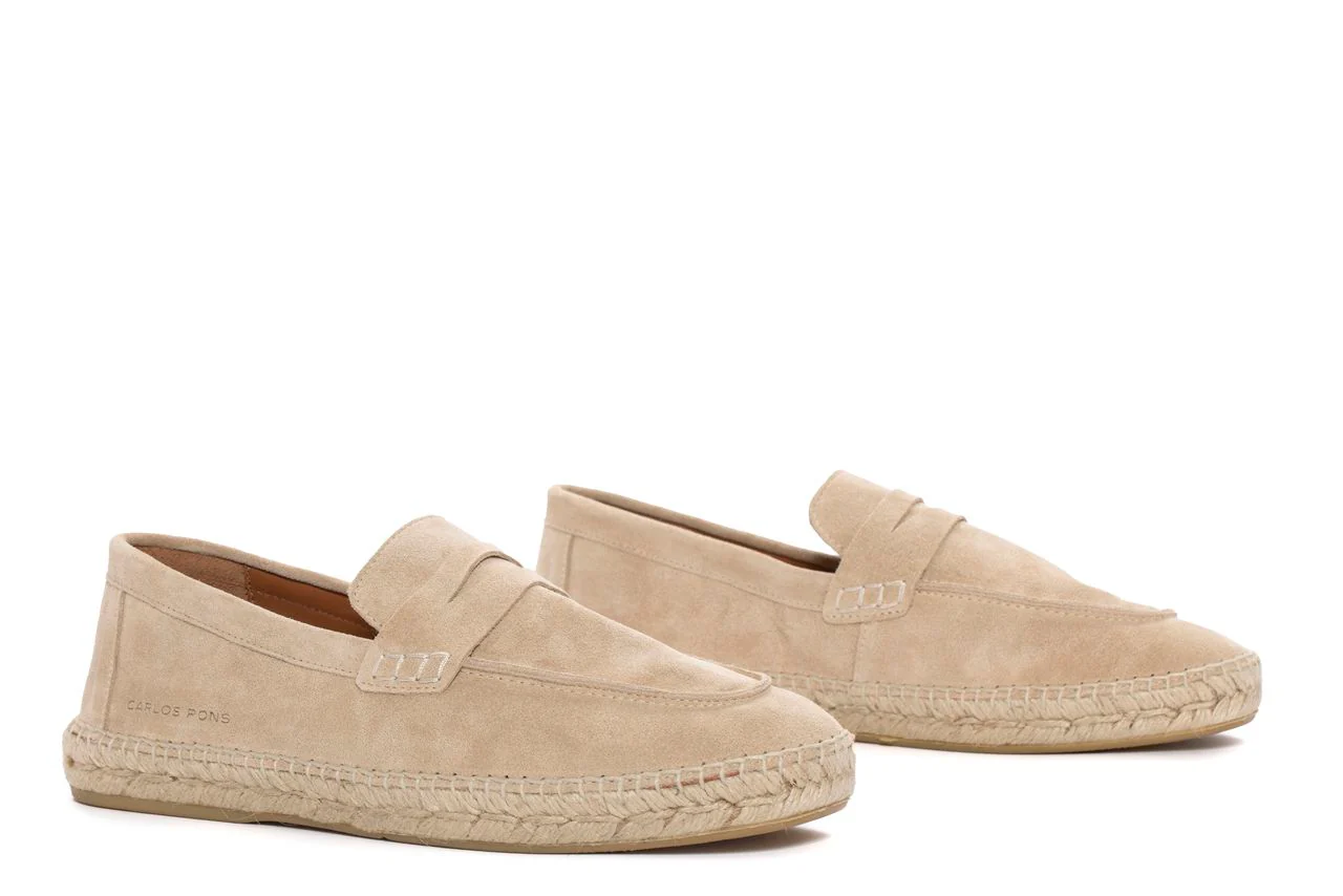 ALPARGATA JASPE VELOUR CAMEL - Image 2