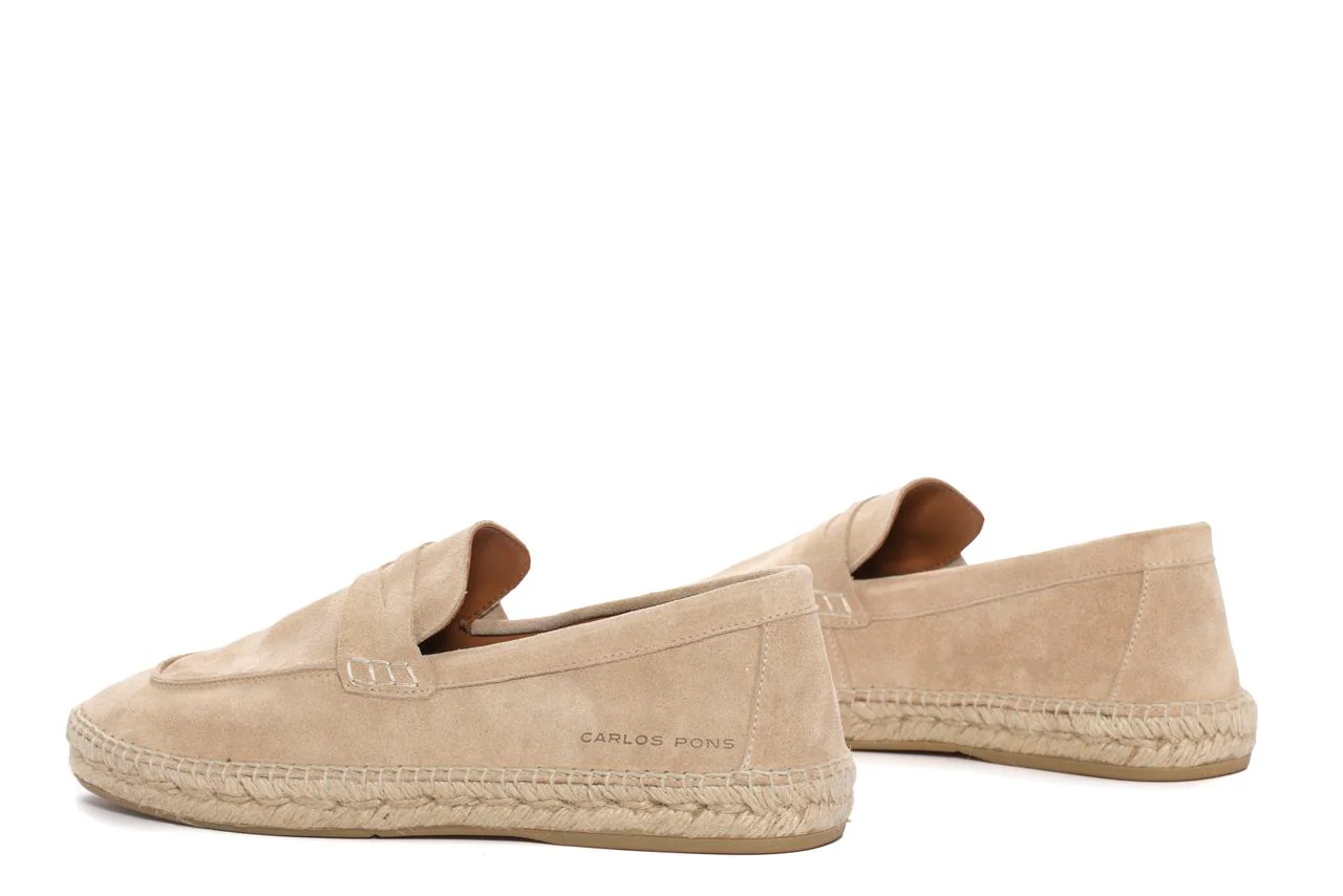 ALPARGATA JASPE VELOUR CAMEL - Image 3