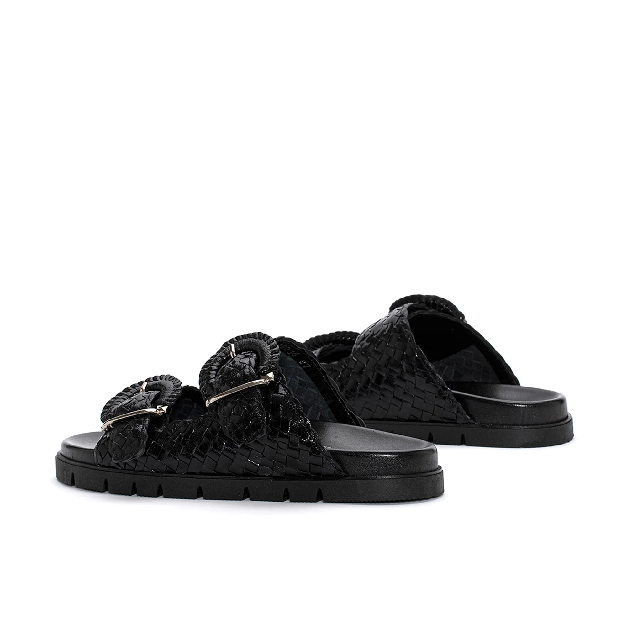 SANDALIA HOMBRE FUSBBETT CAIMAN TRENZADO NEGRO - Image 4