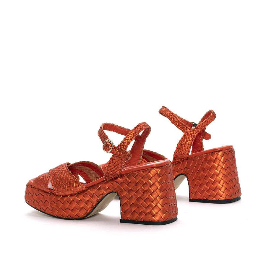 SANDALIA TACON GUINEA METAL ORANGE - Image 3