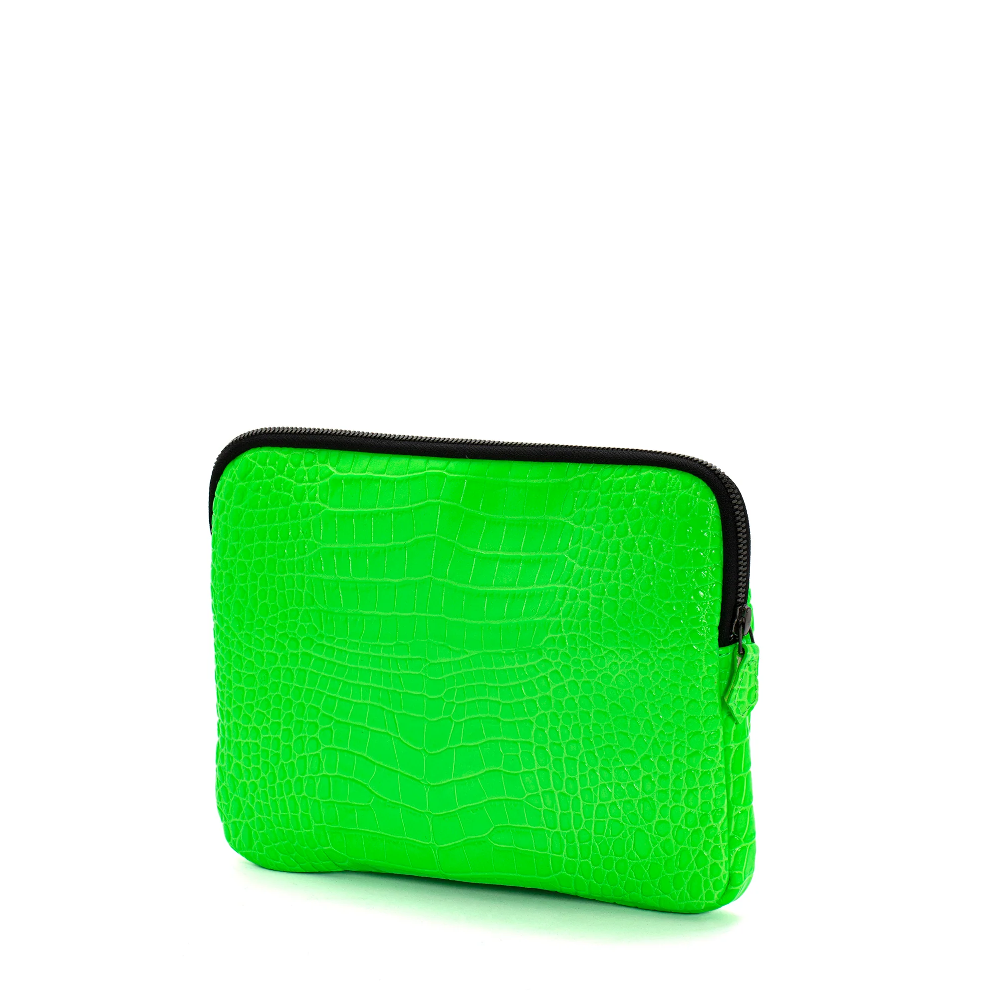 CARTERA DE MANO V146 COCCO VERDE FLUOR - Image 3